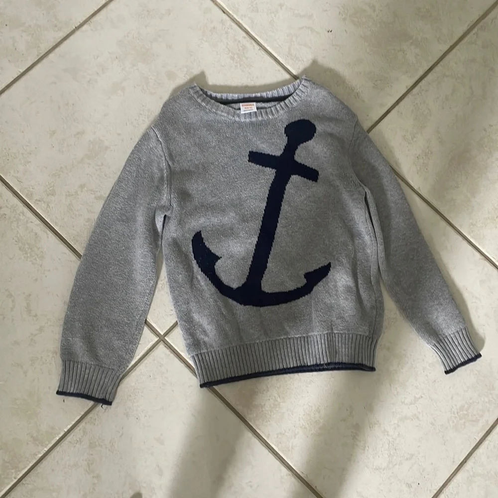 Gymboree anchor, crewneck sweater
